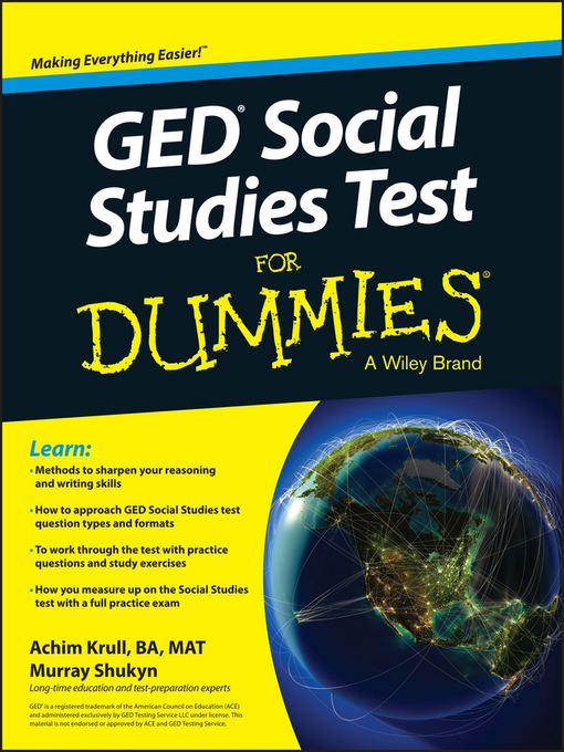 Title details for GED Social Studies for Dummies by Achim K. Krull - Available